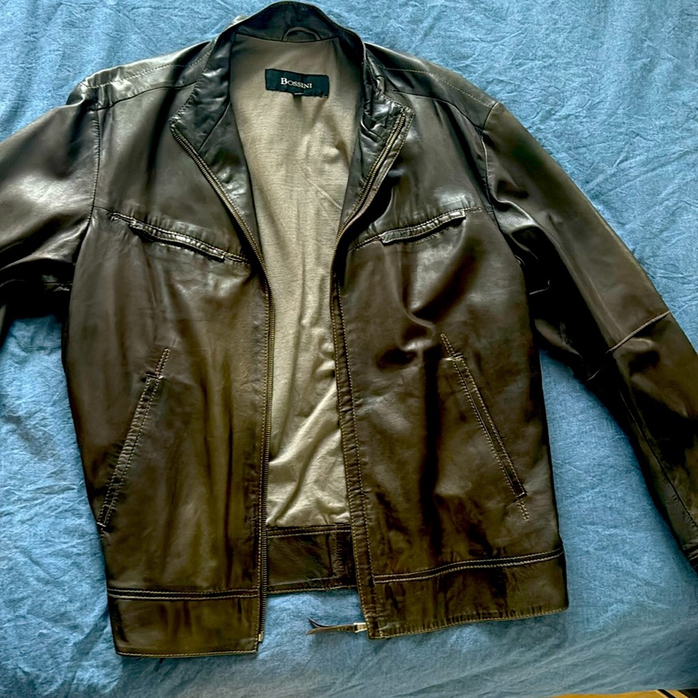 Bossini leather coat (XL)